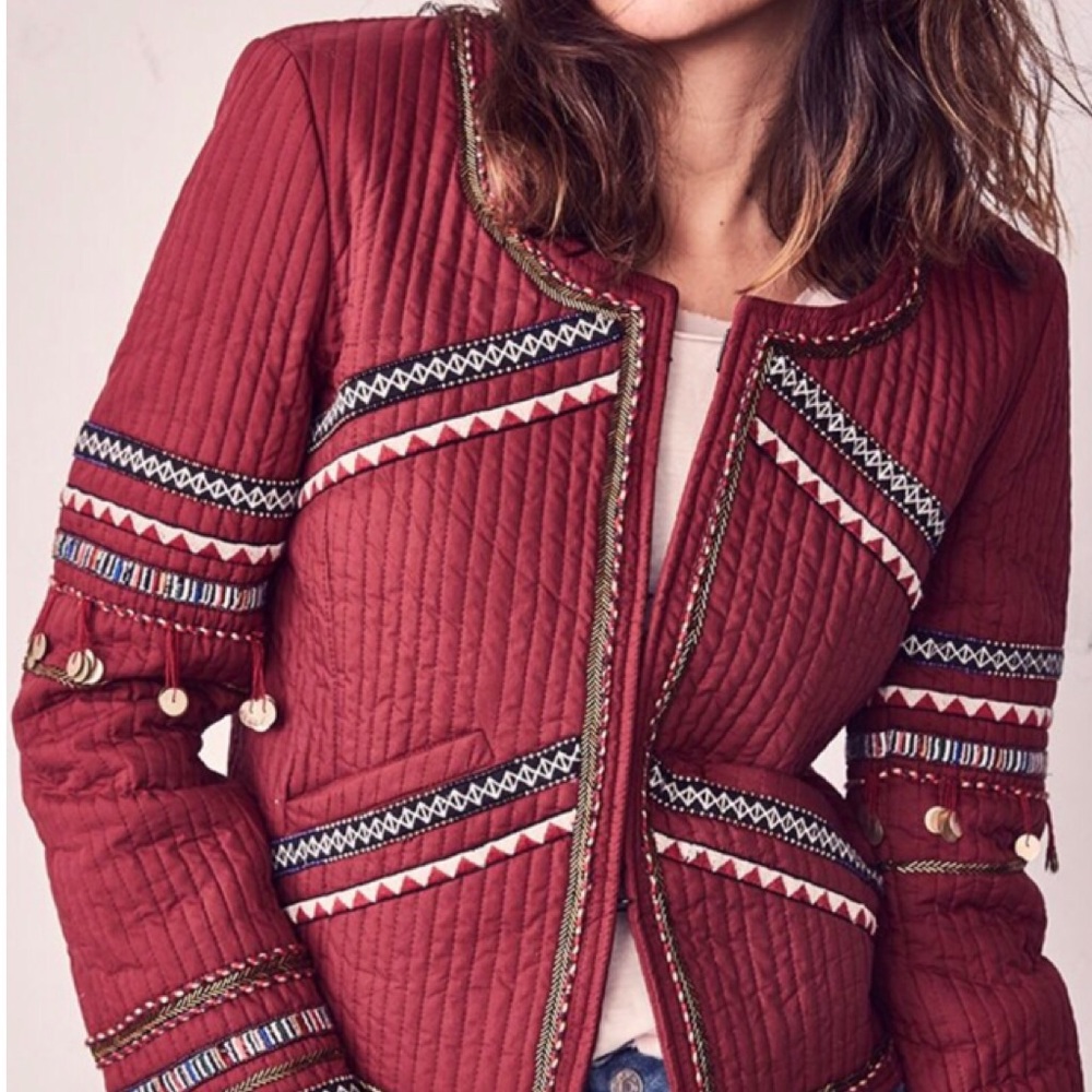 Loveshackfancy Naya Cayenne Jacket Size 6